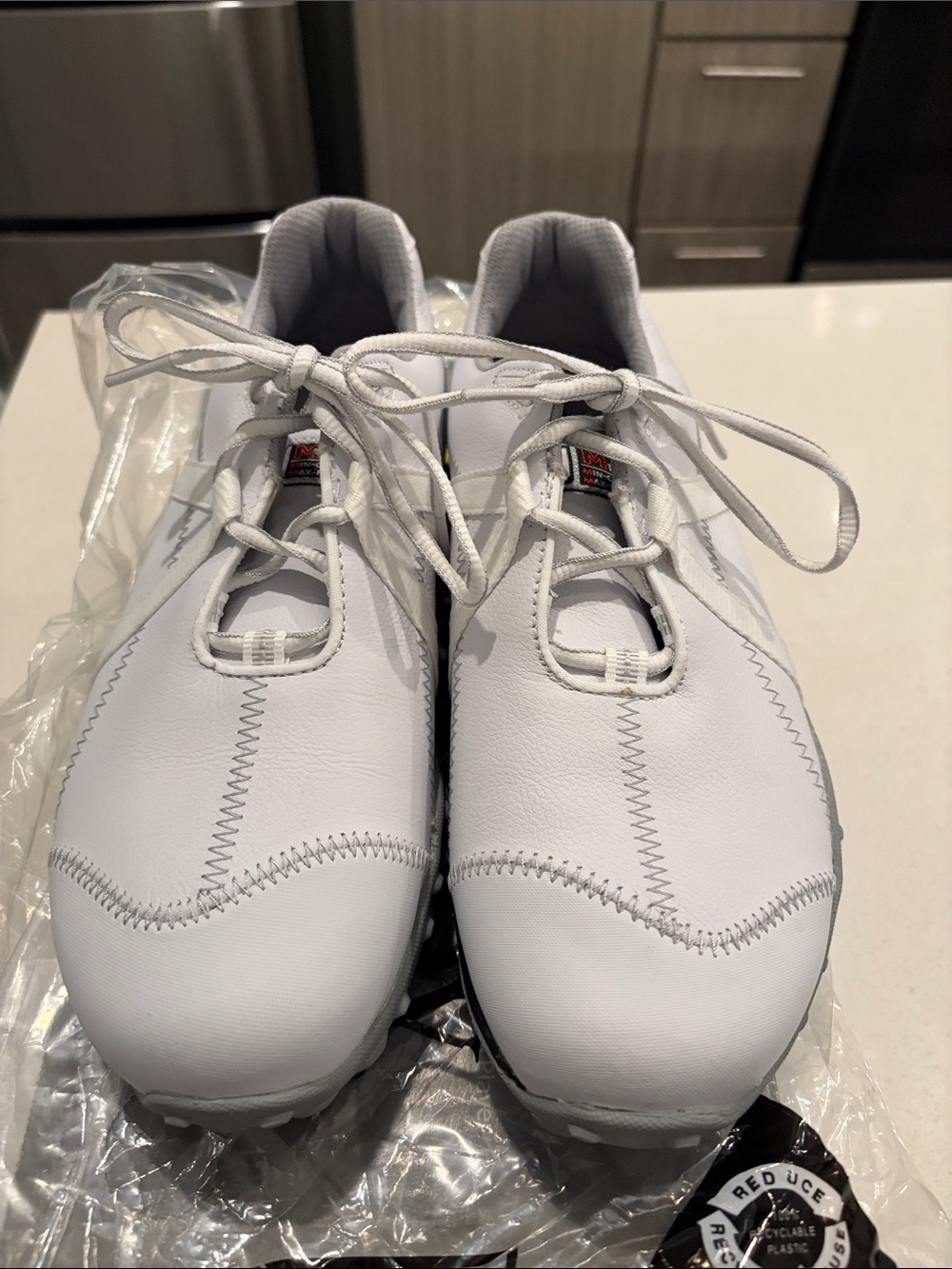 FootJoy White Men's Athletic Golf Shoes with Lace Closure